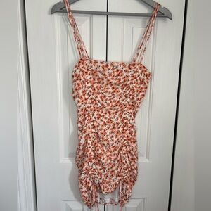 Garage Orange Floral Dress